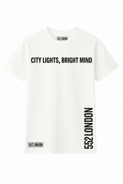City Lights Bright Mind White T-Shirt