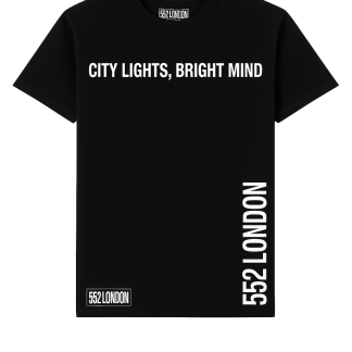 City Lights Bright Mind Black T-Shirt