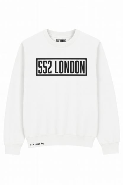 552 London White Sweat-shirt